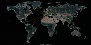 Global supply chain network impacting US economy 2025