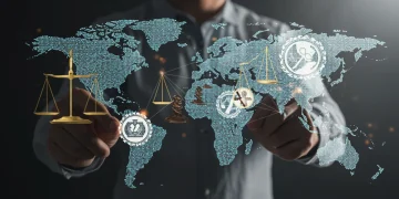 Global legal framework showing international law's evolving role in 2025 with US adherence