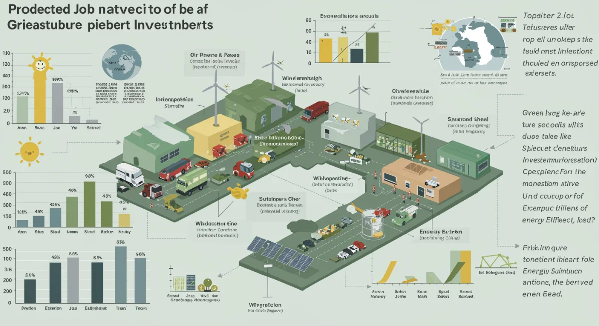 Infographic showing job creation from green infrastructure investments