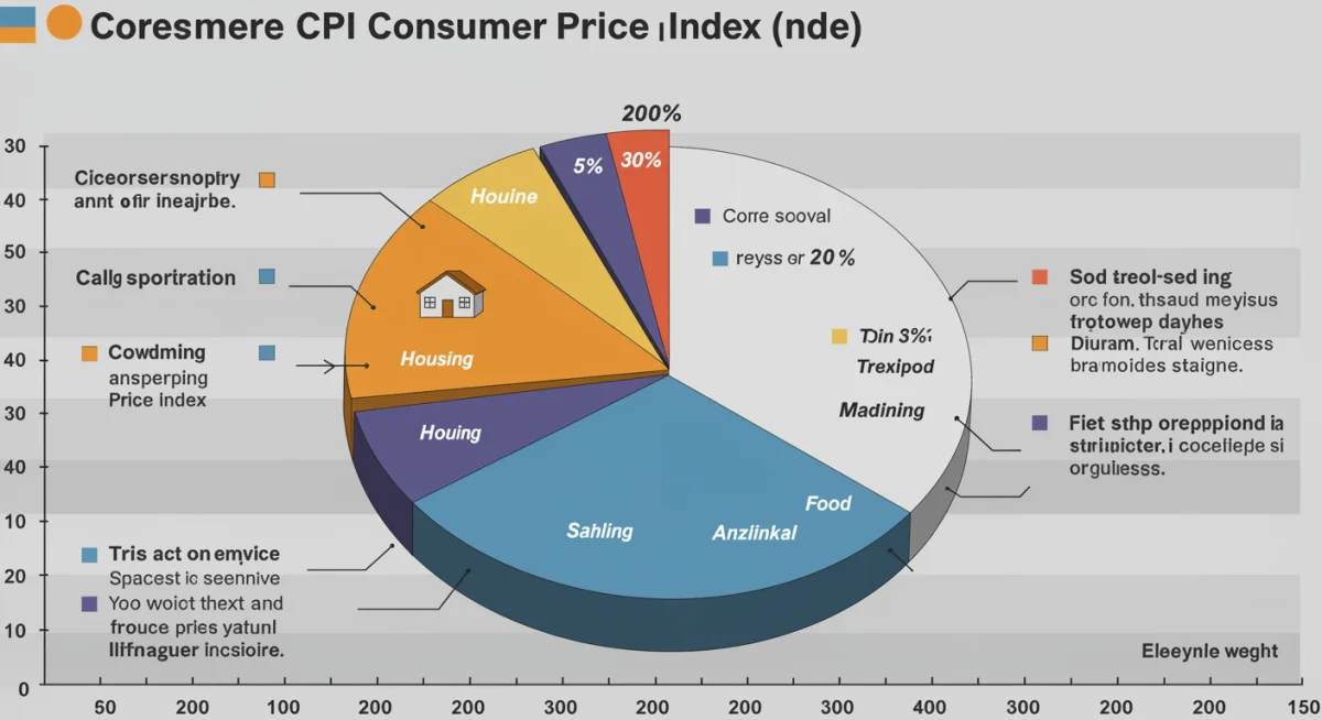 Infographic breaking down core CPI components and their influence on inflation.