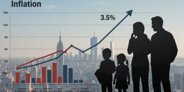 Inflation Alert: 3.5% Core CPI in Q1 2026 & US Consumer Spending Inflation chart showing a 3.5% core CPI projection for Q1 2026 impacting US consumer spending.