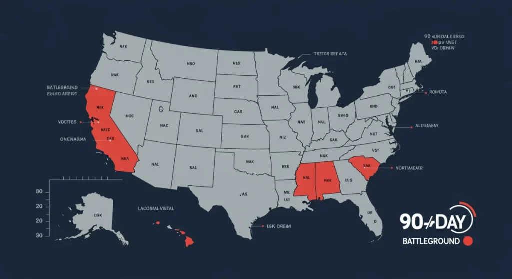 Presidential Election 2024: 90-Day Outlook on Battleground States